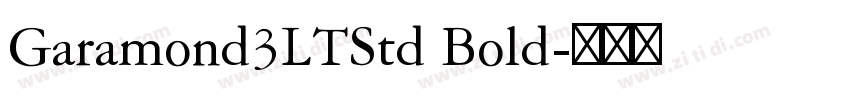 Garamond3LTStd Bold字体转换 Garamond3LTStd Bold字体转换